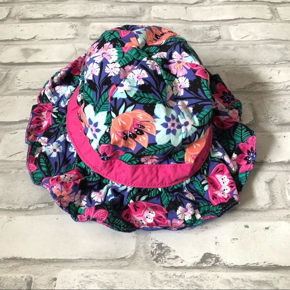 GYMBOREE | Floral Bucket Hat Pink Purple Girl’s